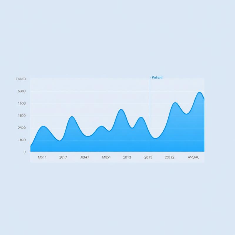 Trends over time visualization example showing Line / Histogram